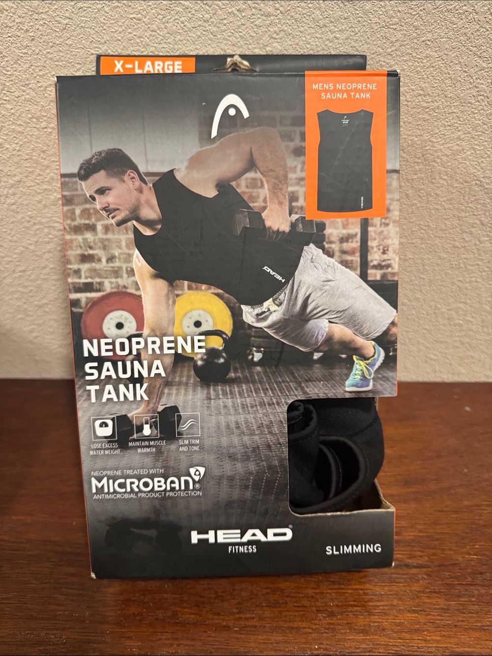 HEAD Men's Neoprene Sauna Tank Top - Black